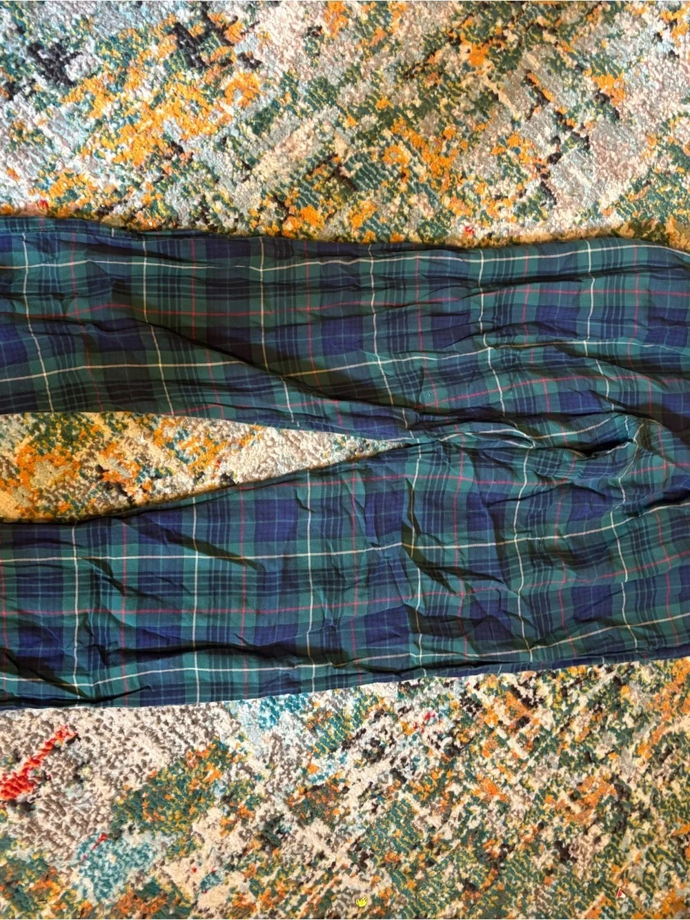 Polo by Ralph Lauren Green and Navy Plaid Joggers